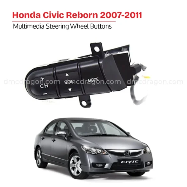 Honda Civic Reborn 2007-2011 Multimedia Steering Wheel Buttons
