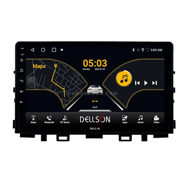 KIA Stonic 2021-2025 Dellson 8550 Android Panel CarPlay | 9in IPS Screen