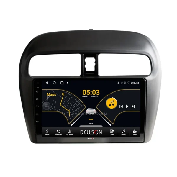 Mitsubishi Mirage 2012-2016 Dellson 8550 Android Panel CarPlay | 9in IPS Screen