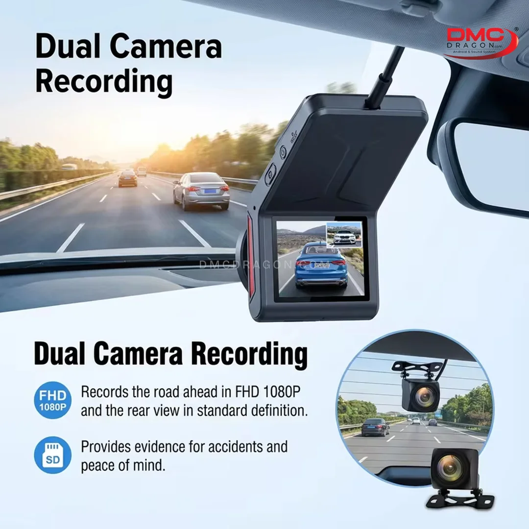 Smart 4G Sim Dash Cam DVR Full HD Live Dual Lens Recording