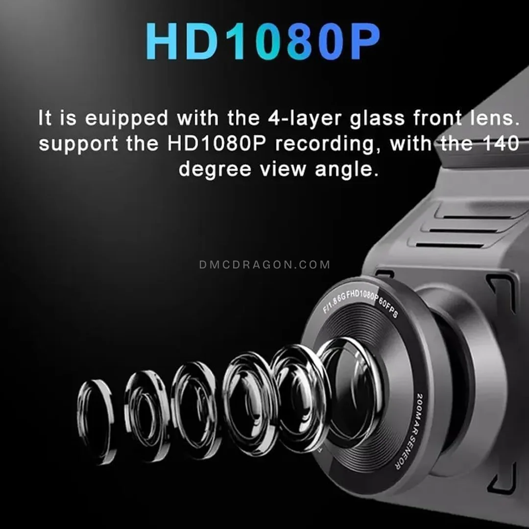 Smart 4G Sim Dash Cam DVR Full HD Live Recording Mobile Monitoring Car DVR 6