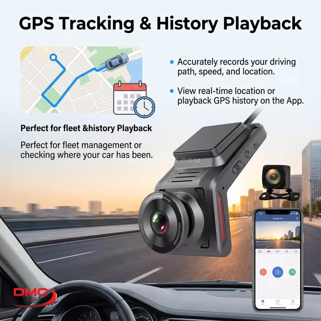 Smart 4G Sim Dash Cam DVR Full HD Live Recording Monitoring Car DVR 1080P