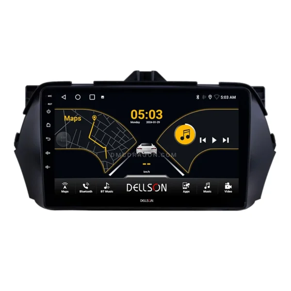 Suzuki Ciaz 2017-2021 Dellson 8550 Android Panel CarPlay | 9in IPS Screen