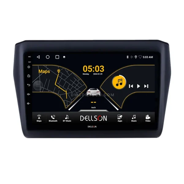 Suzuki Swift 2022-2026 Dellson 8550 Android Panel CarPlay | 9in IPS Screen