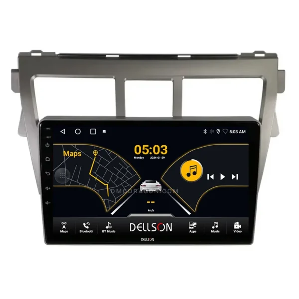 Toyota Belta 2005-2012 Dellson 8550 Android Panel CarPlay | 9in IPS Screen