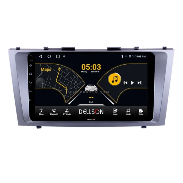 Toyota Camry 2007-2011 Dellson 8550 Android Panel CarPlay | 9in IPS Screen