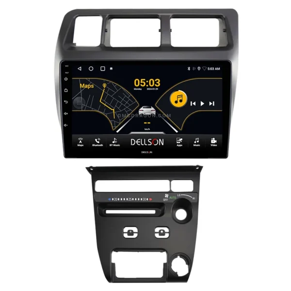 Toyota Corolla Indus 1994-2001 Climate Control Dellson 8550 Android Panel CarPlay | 9in IPS Screen