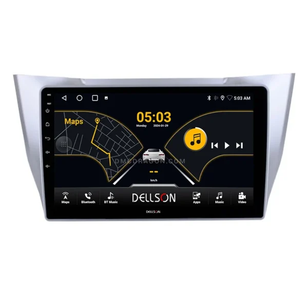 Toyota Harrier Lexus 2003-2010 Dellson 8550 Android Panel CarPlay | 10in IPS Screen