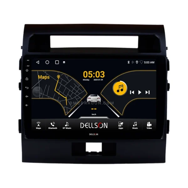 Toyota Land Cruiser LC200 Low Version 2007-2015 Dellson 8550 Android Panel CarPlay | 10in IPS Screen