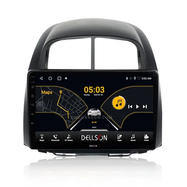 Toyota Passo 2006-2011 Dellson 8550 Android Panel CarPlay | 9in IPS Screen
