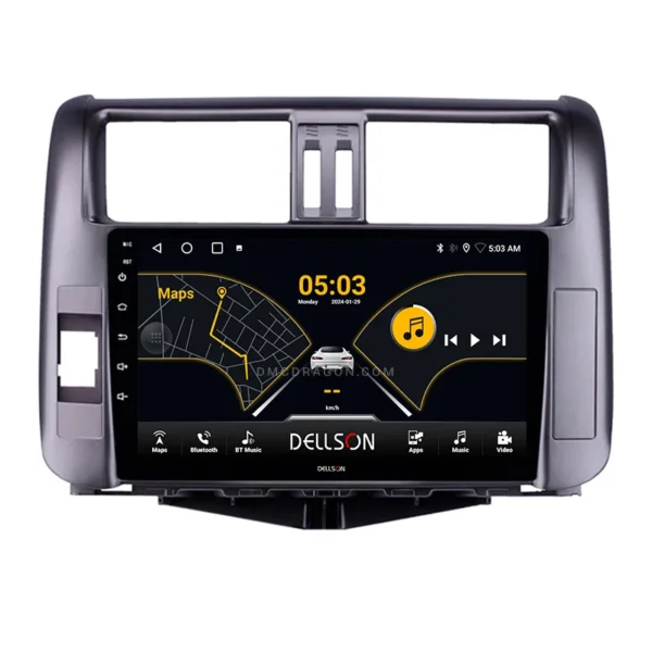 Toyota Prado 2010-2013 Dellson 8550 Android Panel CarPlay | 9in IPS Screen