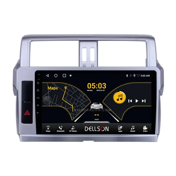 Toyota Prado 2014-2017 Dellson 8550 Android Panel CarPlay | 9in IPS Screen