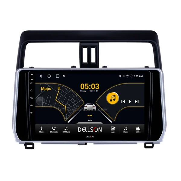 Toyota Prado 2017-2025 Dellson 8550 Android Panel CarPlay | 10in IPS Screen