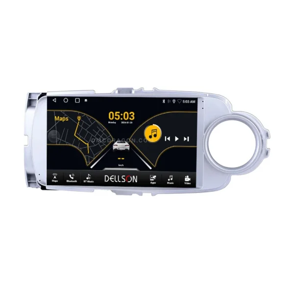 Toyota Vitz 2012-2016 Dellson 8550 Android Panel CarPlay | 9in IPS Screen
