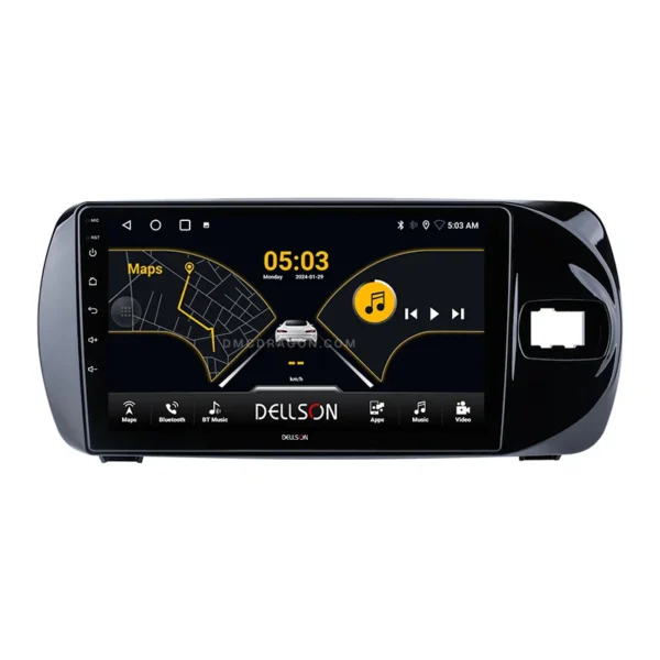 Toyota Vitz 2017-2021 Dellson 8550 Android Panel CarPlay | 9in IPS Screen