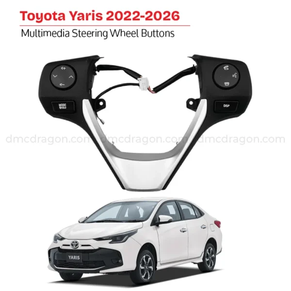 Toyota Yaris 2022-2026 Multimedia Steering Wheel Buttons