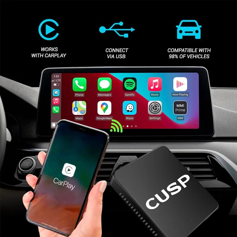 CUSP PC11 AI Box Android Device Dongle CarPlay YouTube Netflix Bluetooth