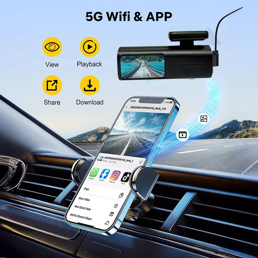 E60 4K Dash Cam Driving Recorder 1.9 Inch Screen 1