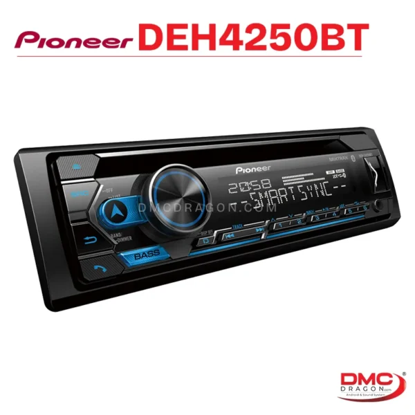 Pioneer DEH-S4250BT Digital Media Receiver Bluetooth FM USB iPod Car Stereo Radio