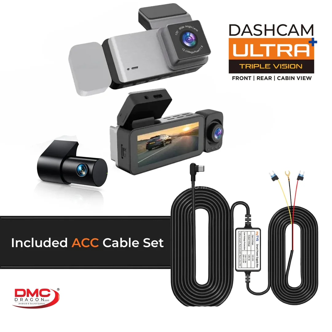 Sansui E46 FHD Dash Cam 3 Channel 4K Recording with Wi Fi 01