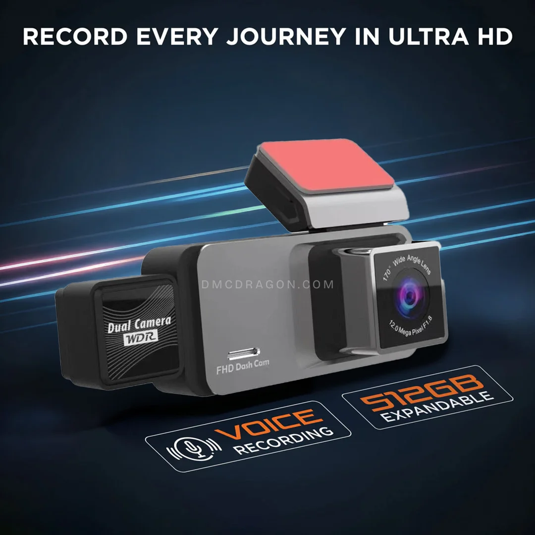 Sansui E46 FHD Dash Cam 3 Channel 4K Recording with Wi Fi 05
