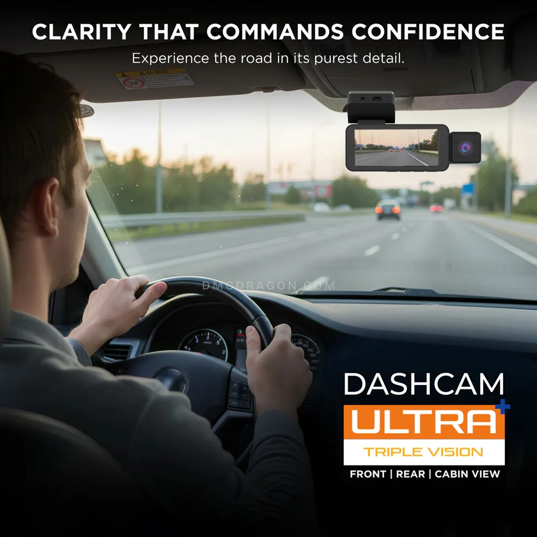 Sansui E46 FHD Dash Cam 3 Channel 4K Recording with Wi Fi 1