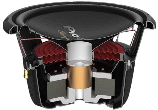 Pioneer TS-W3004D4 Champion Series PRO Subwoofer | Deeper and Louder Bass | 2400W MAX / 800W RMS Power 12 Dual Layer Hybrid Surround System