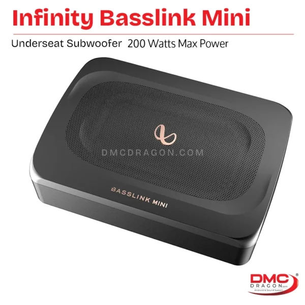 Infinity Basslink Mini Underseat Subwoofer Bass Tube 6" x 8" Shallow RMS Power 100W / Peak Power 200W