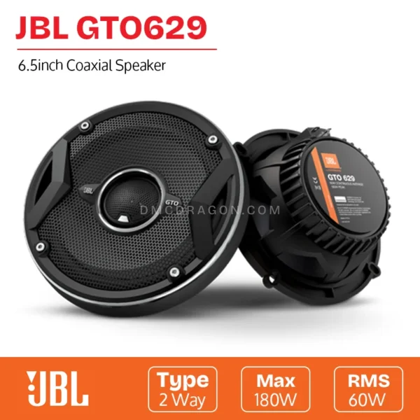 JBL GTO629 Coaxial Car Speakers 60W RMS / 180W Peak 6.5inch 2-Way Original