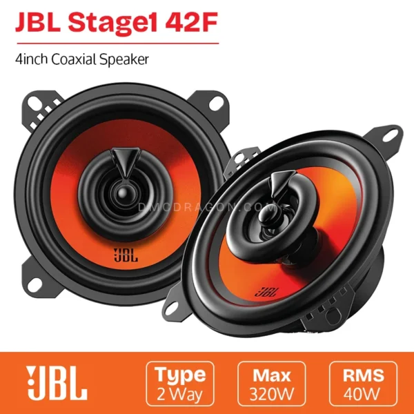 JBL Stage1 42F Coaxial Speaker 40W RMS / 320W Max Power 2-Way 4" Original