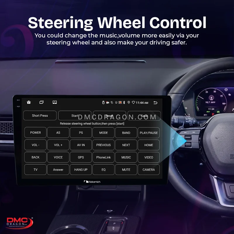 Nakamichi NAM5240 2GB32GB Android Multimedia Steering Wheel Button