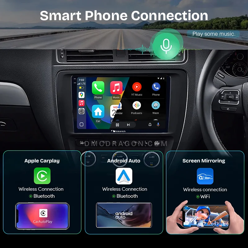 Nakamichi NAM5240 2GB32GB Apple Carplay and Android Auto