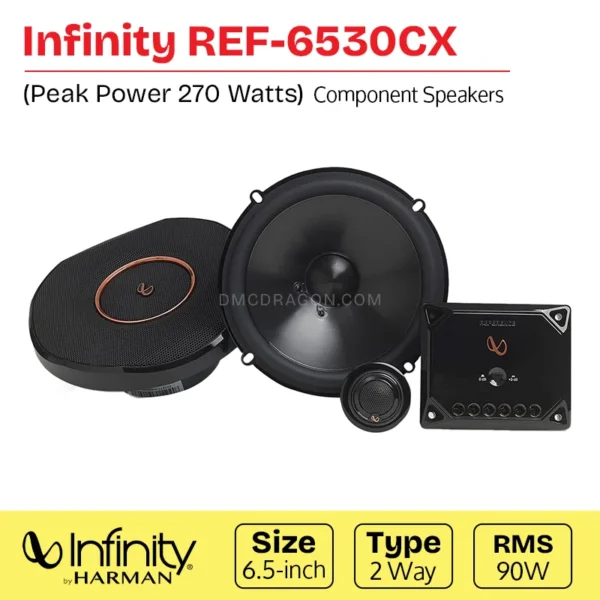 Infinity Reference REF-6530CX Car Component Speakers 270W Peak Power / 90W RMS | 2-Way