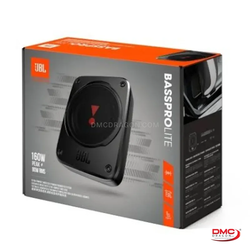 JBL BassPro Lite Underseat Active Base Tube Subwoofer 200W Peak100W RMS Energy Efficient