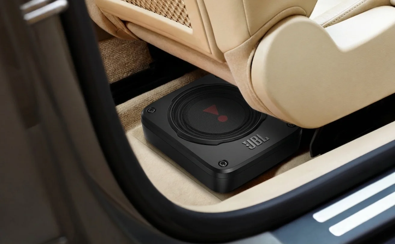 JBL BassPro Lite Underseat Active Base Tube Subwoofer