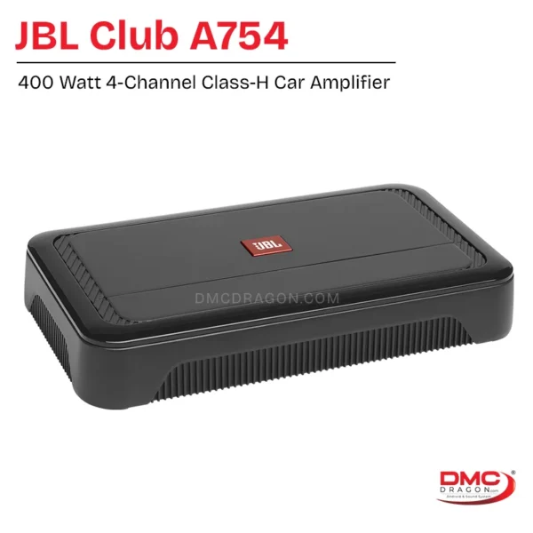 JBL Club A754 4-Channel Class-H Car Amplifier 400W | High-Performance