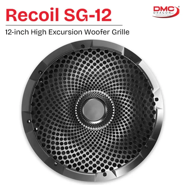 Recoil SG-12 Heavy-Duty 12-inch Steel Mesh High Excursion Woofer Grille | Heavy-Duty Protection