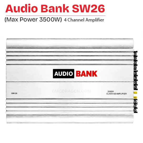 Audio Bank SW26 Class AB 4 Channel Car Amplifier 3500W Max Power