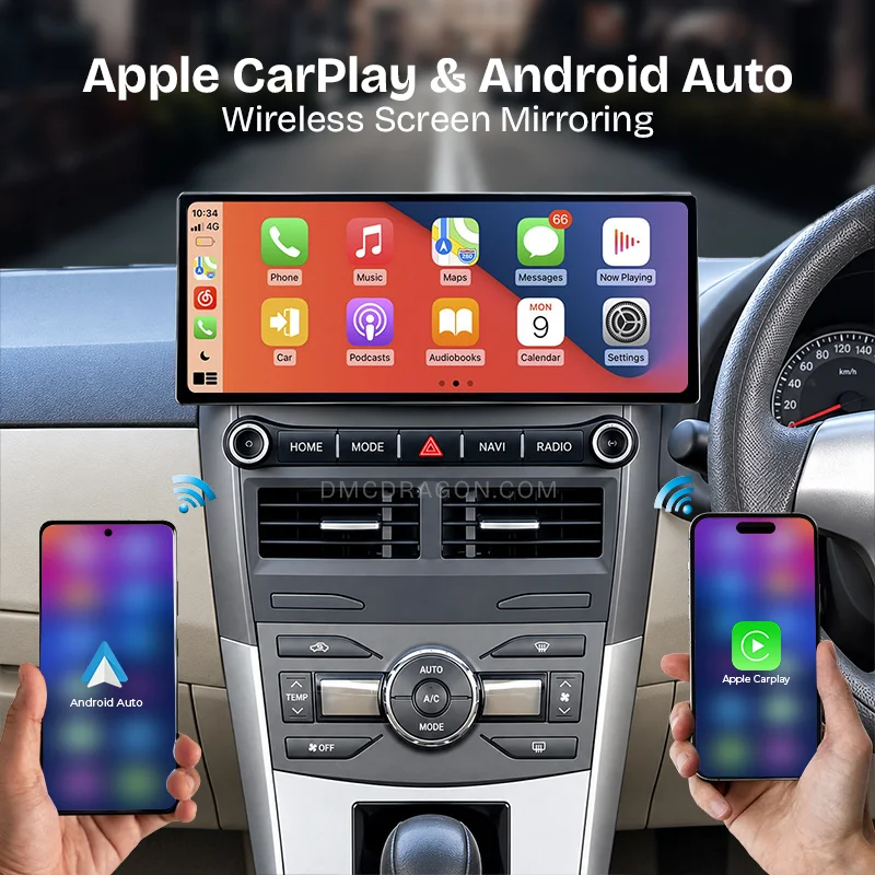 Toyota Corolla 2007 2013 New Style 12.3 inch screen Android Auto Apple Carplay