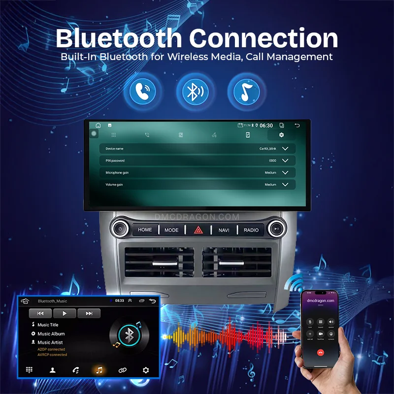 Toyota Corolla 2007 2013 New Style Bluetooth Connection